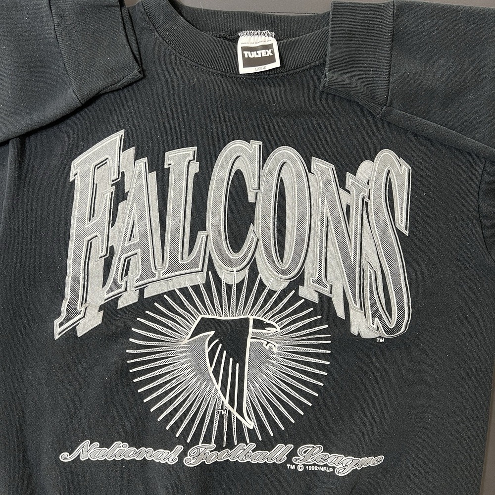 Vintage Atlanta Falcons Crewneck Sweatshirt‎ Men's L 1992 Tultex Sports Football